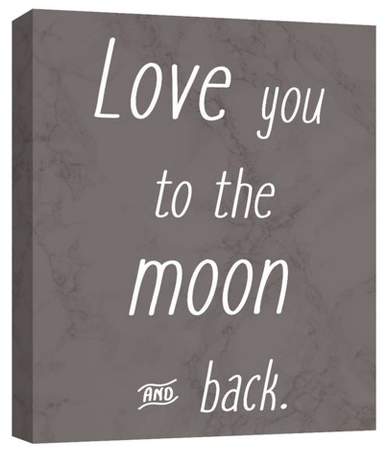Love You To The Moon I Decorative Canvas Wall Art 11