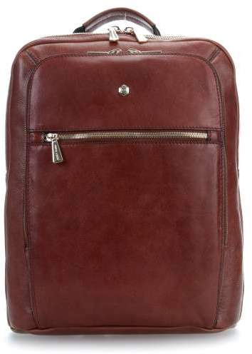 Jekyll & Hide Madrid 13'' Laptop-Rucksack genarbtes Rindsleder tan