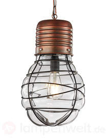 Pendellampe Edda kupfer antik