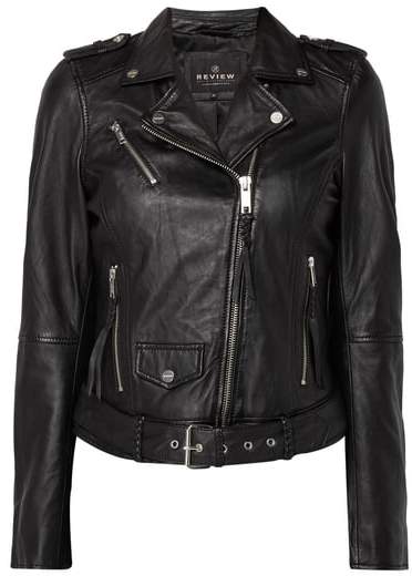 Lederjacke im Biker-Look