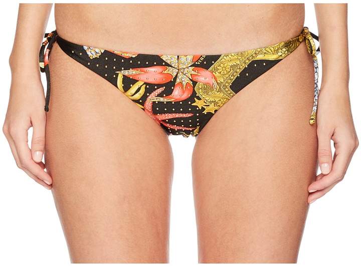 Tanga Tresor De La Mer Gold Studs Bikini Bottoms Women's Swimwear