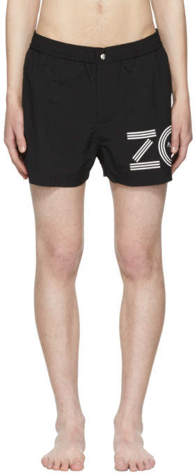 Black Logo Swim Shorts