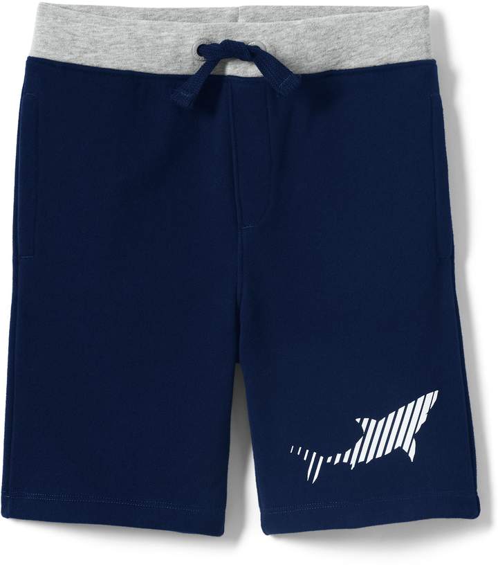 Lands'end Boys Husky French Terry Sweat Shorts