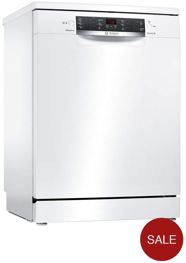 Serie 4 SMS46IW02G 13-Place Full Size Dishwasher With ActiveWaterTM Technology - White