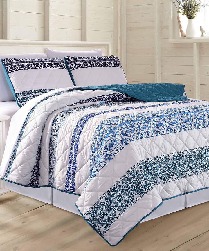 Isla Morada Reversible Quilted Coverlet Set