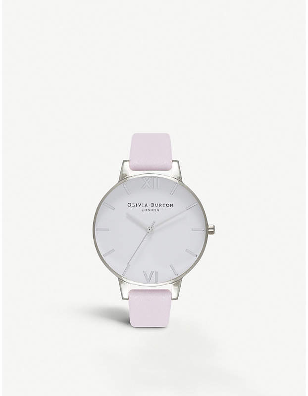 Blossom silver-plated watch