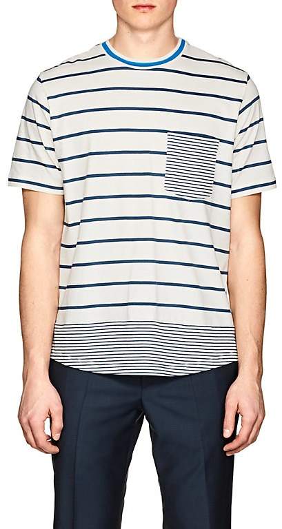 Men's Mixed-Striped Organic Cotton T-Shirt