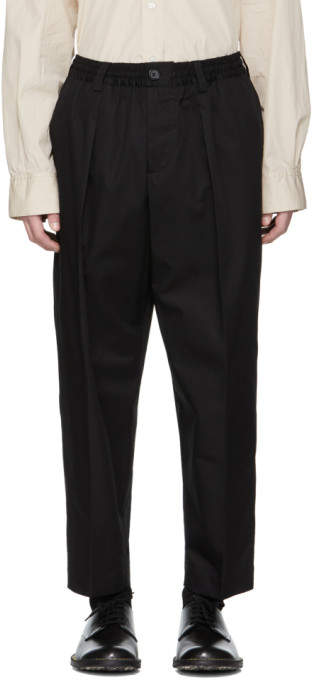 Black Cropped Trousers