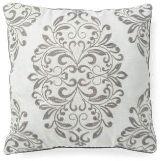 22x22 Oversized Leaf Scroll Pillow
