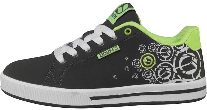 Boys Spectrum Printed Skate Shoes Charcoal/White/Lime
