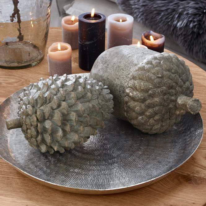 LOBERON Deko-Zapfen 2er Set Hazelle