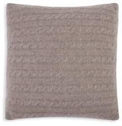 Cable-Knit Cashmere Pillow