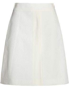 Cotton And Silk-Blend Jacquard Mini Skirt
