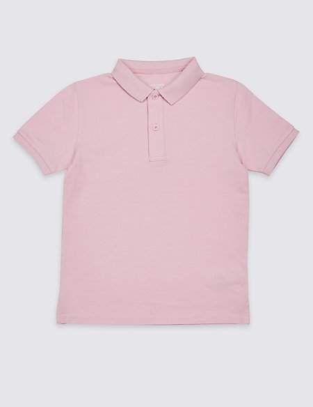 Pure Cotton Polo Shirt (3-16 Years)