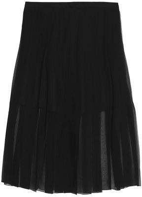 Buy Pleated Silk-Chiffon Skirt!