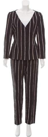 Striped Double-Breasted Pantsuit