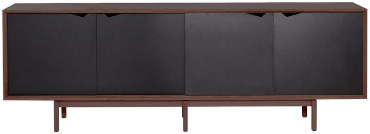 Andersen Furniture - S1 Sideboard, Walnuss geölt/ Türen Schwarz