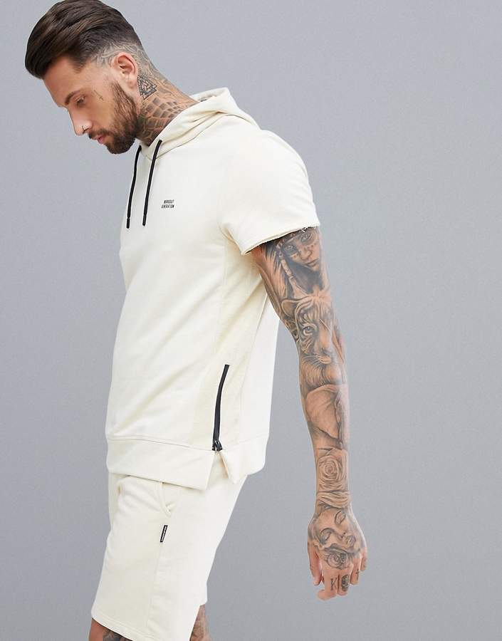 – SPORT – Kapuzenpullover in Creme