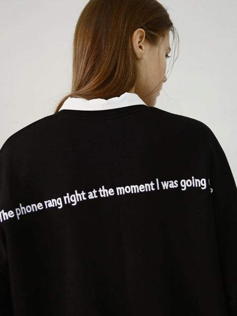 [Unisex] Moment Sweatshirt Black