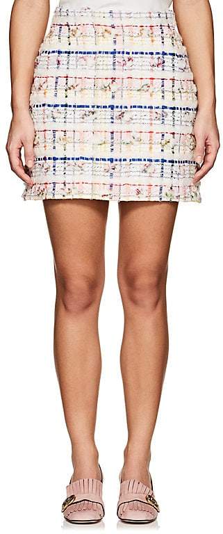 Women's Cotton-Blend Tweed Miniskirt
