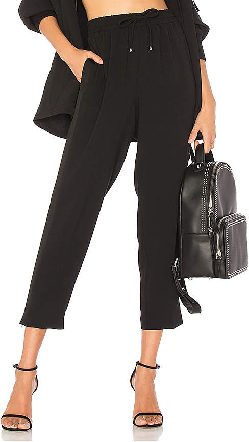 Satin Back Crepe Jogger Pant