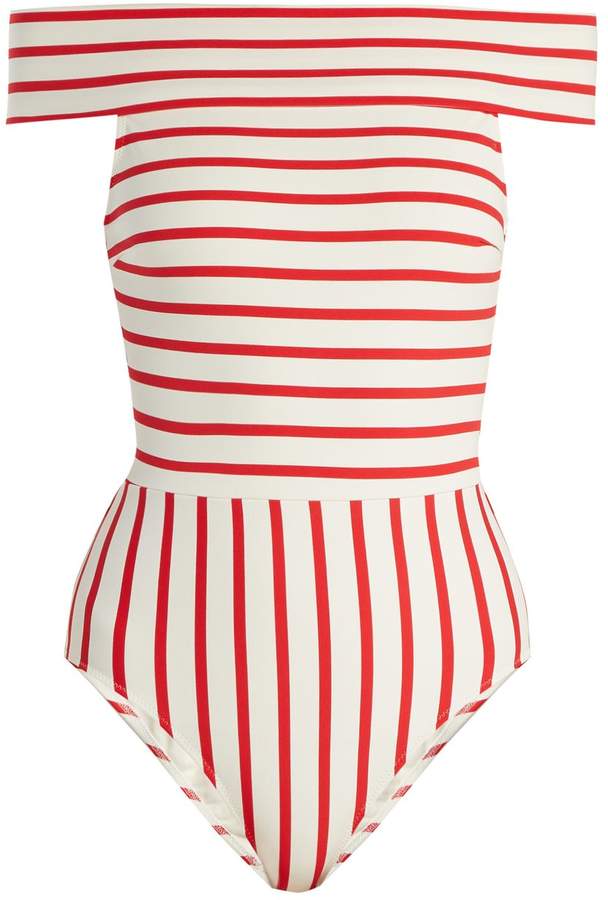 The Vera off-the-shoulder swimsuit