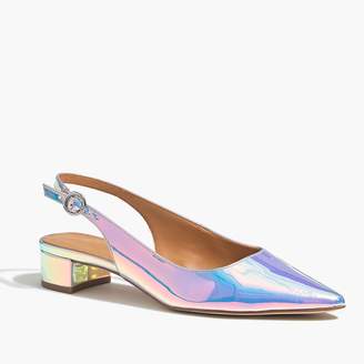 holographic block heels
