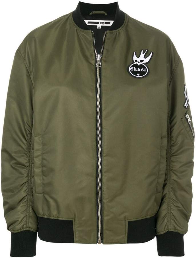 Swallow badge bomber jacket