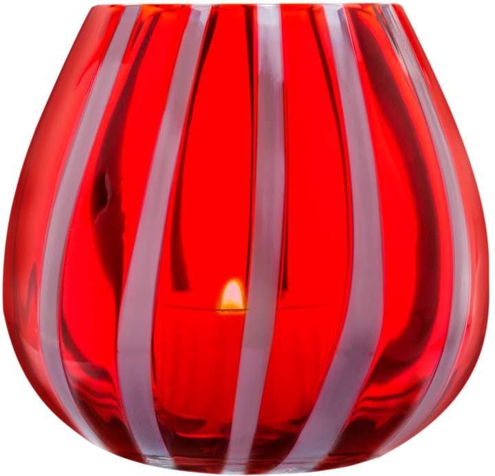 The Merchant Of Venice Murano Glass Lantern Candle, Red