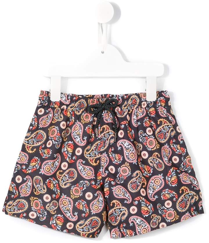 Sunuva 'Neon Paisley' Badeshorts