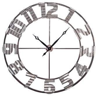 FORESIDE Ashville Corrugated Wall Clock