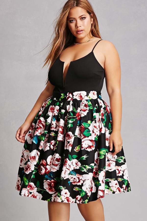 Surrounded By Beauty ( My 5 Favorite Black Floral Print Midi Skirts)