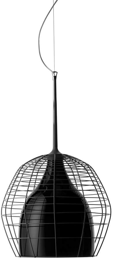 Diesel Living - Cage Pendelleuchte groß, Schwarz / Schwarz