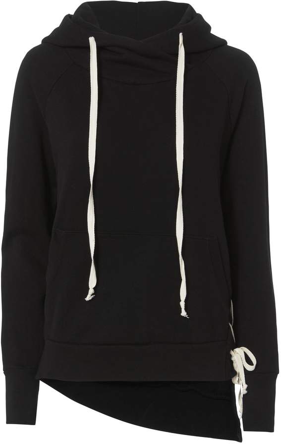 Enzo Lace-Up Side Sweatshirt