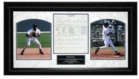 Derek Jeter Scouting Report Framed Collage