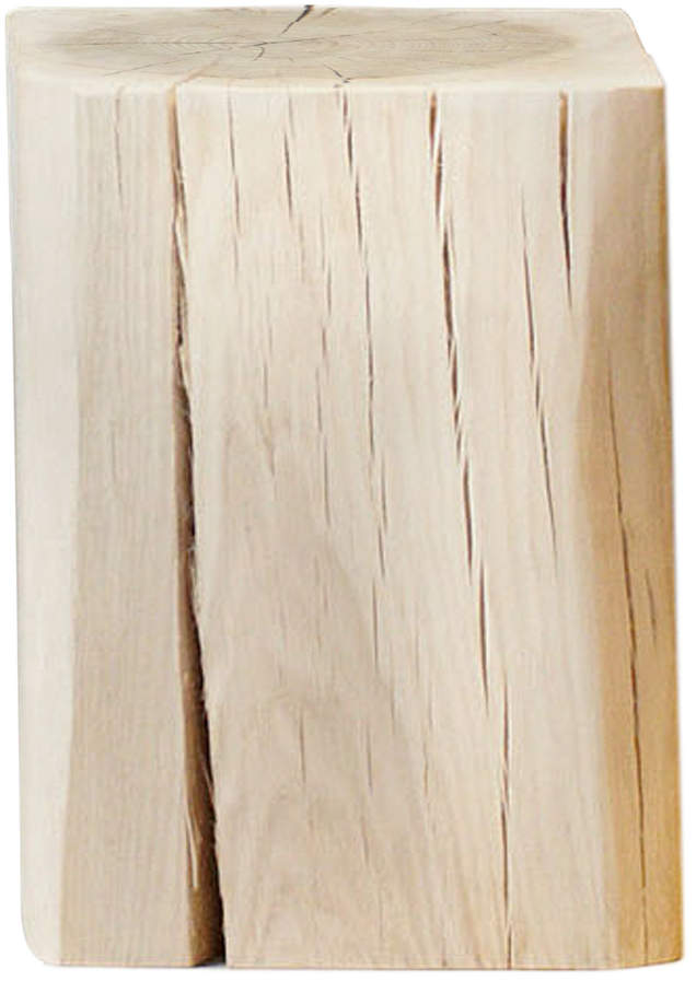 Jan Kurtz - Block Hocker eckig 29 x 29 x 40 cm, Kernesche massiv