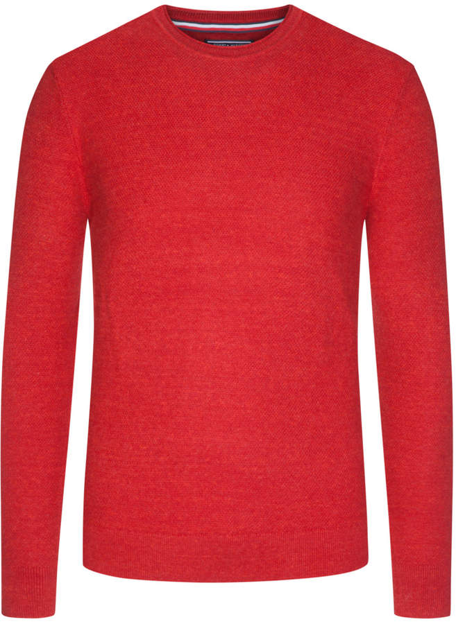 Strukturierter Pullover mit Rundhalsausschnitt