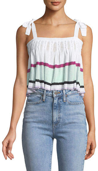 Tabula Rasa Amma Pleated Knit Crop Top