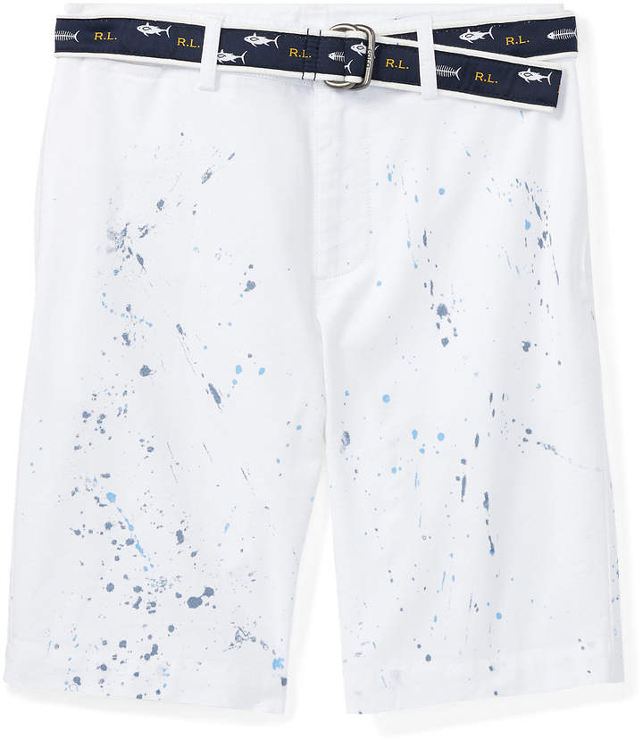 Slim Fit Belted Stretch Short