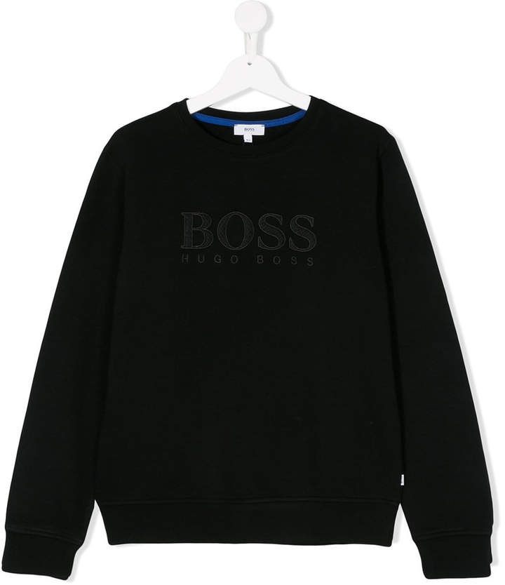 Boss Kids TEEN logo embroidered sweatshirt