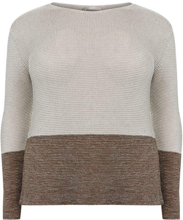 Elena Mirò Lurex Colour Block Sweater
