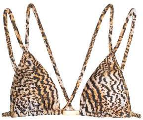 Vix Paulahermanny Yastik Ribbon Leopard-Print Triangle Bikini Top