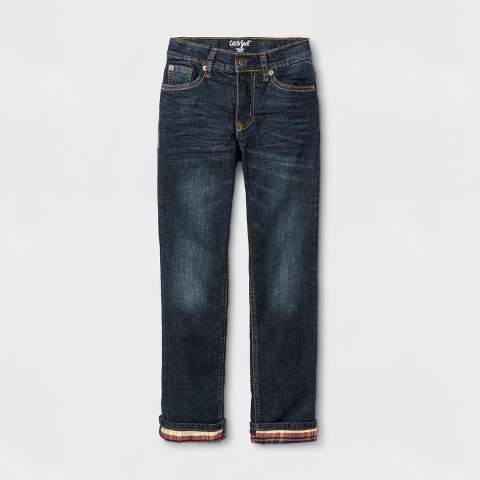 Boys' Flannel-Lined Denim Jeans