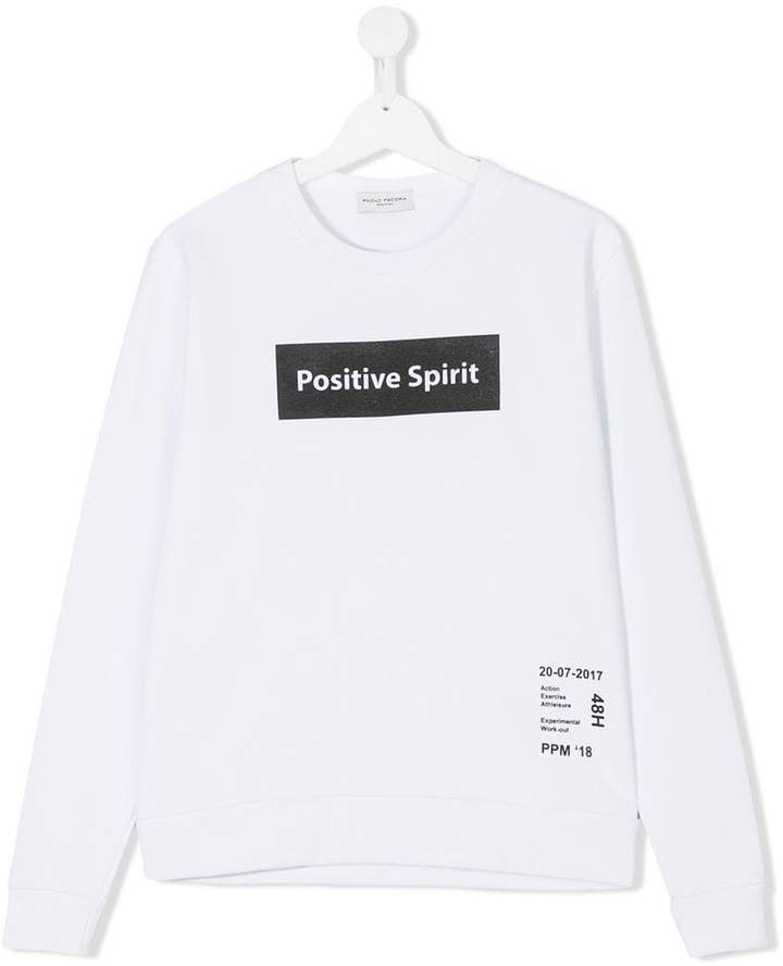 Paolo Pecora Kids Positive Spirit sweatshirt
