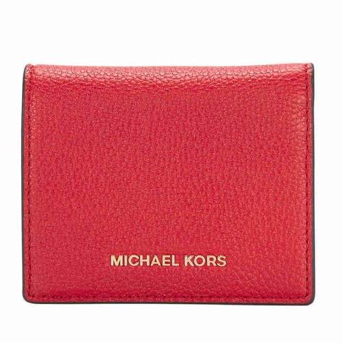 Michael Kors Mercer Card Holder- Red - ONE COLOR - STYLE