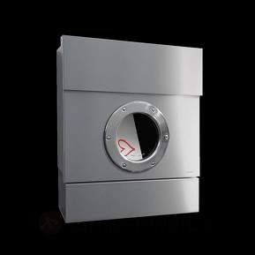 Edelstahl-Briefkasten Letterman II m. Zeitungsfach