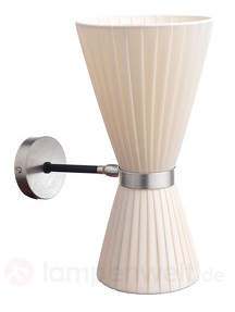 Drehbare Wandlampe Noella mit Stoffschirm