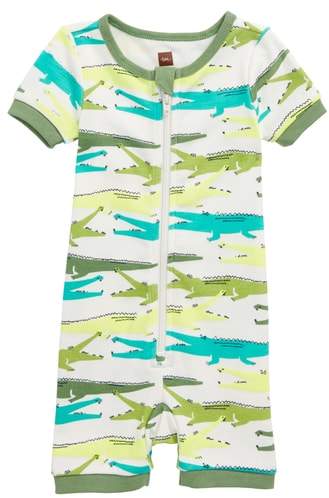Alligator Fitted One-Piece Pajamas