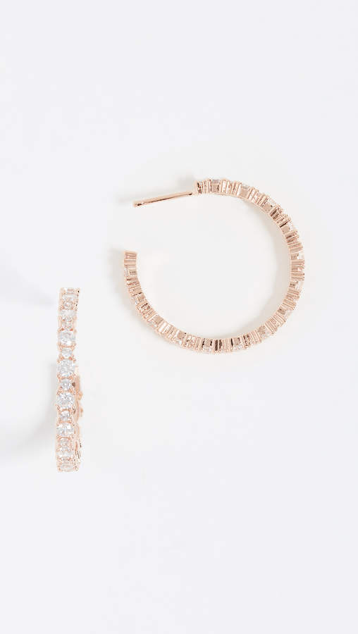 Crystal Hoop Earrings