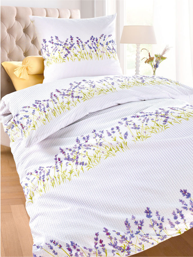 2-teilige Bettgarnitur ca. 135x200cm Janine lila Größe